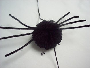attach pipe cleaner legs